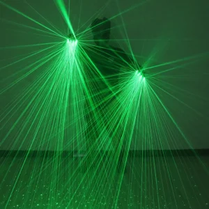 LED laser beam gloves