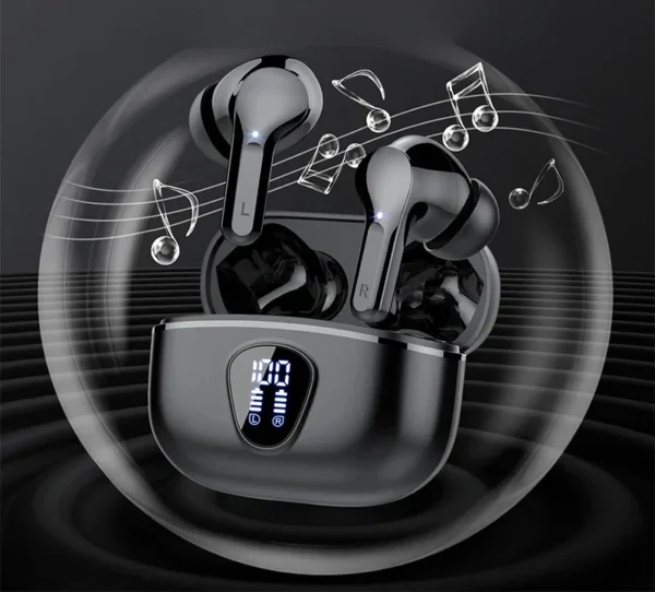 Wireless Earbuds Stereo Headphones - Waterproof Earphones - New Model 2025 - Wireless Charging Case
