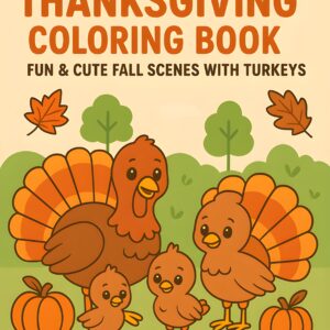 Turkey Family Thanksgiving Coloring eBook